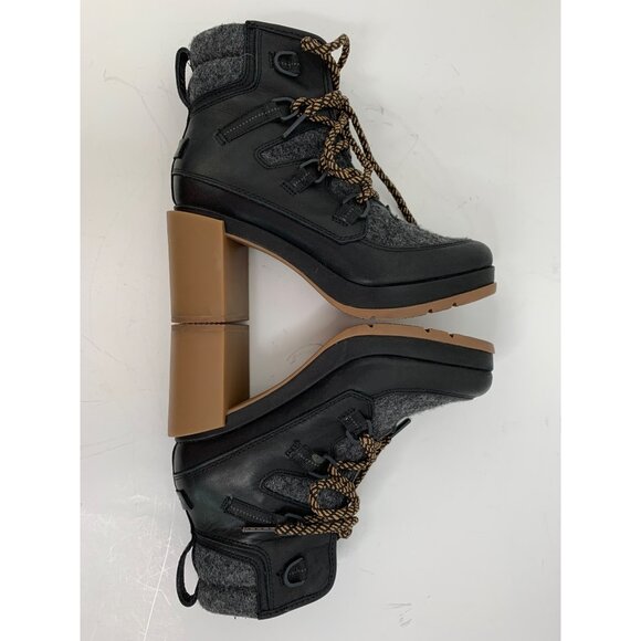 Sorel Womens Blake Heeled Lace-Up Winter Boots Size 7 EUC 8489 nonslip Booties - Picture 12 of 13